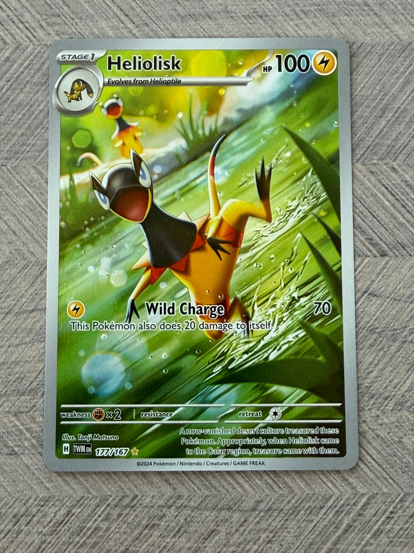 Heliolisk 177/167 IR Twilight Masquerade Pokémon Card - English