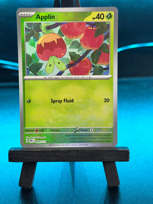 Applin 009/131 Masterball Prismatic Evolutions Pokémon Card - English
