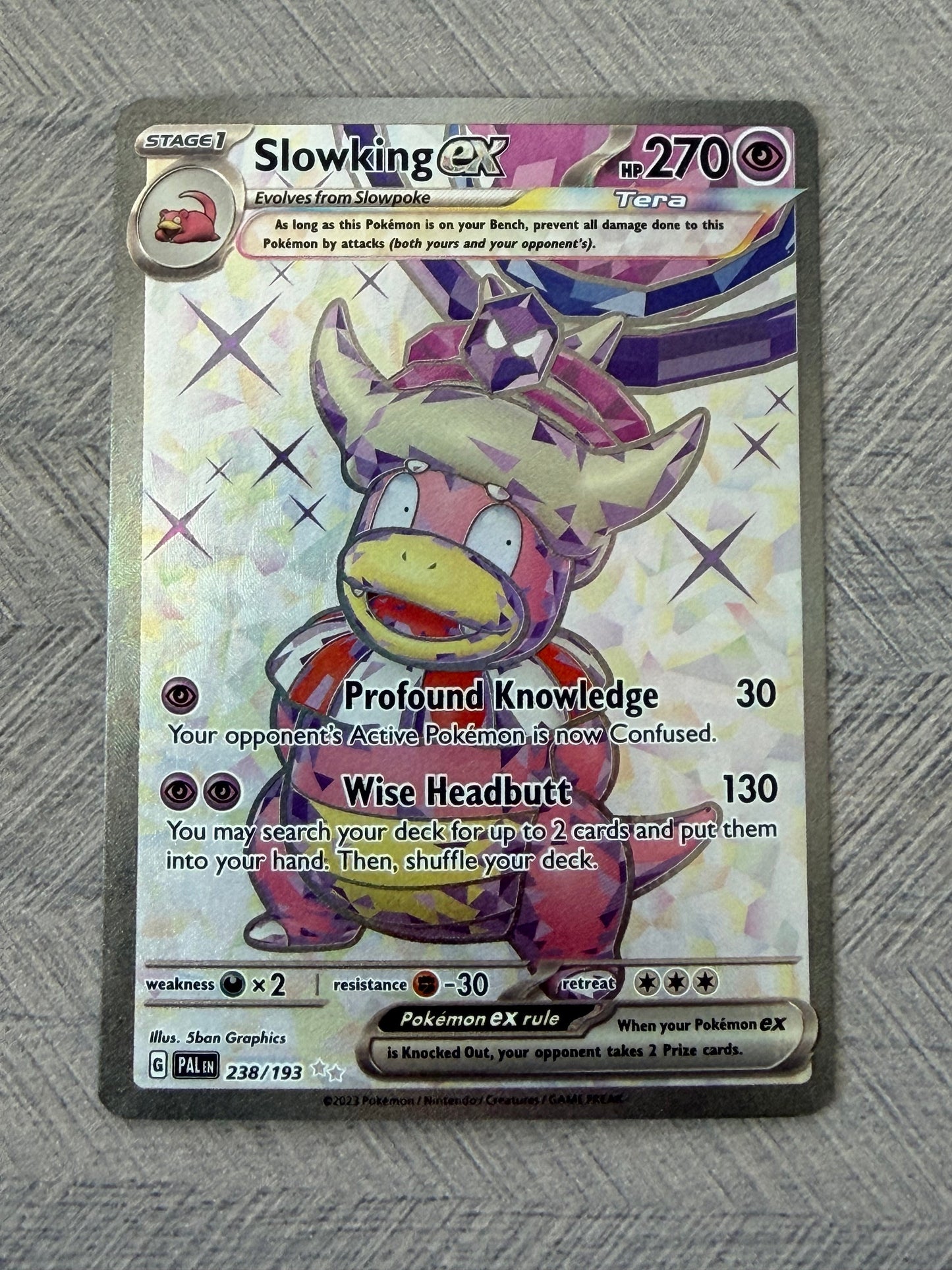 Slowking EX 238/193 Full Art Paldea Evolved Pokémon Card - English