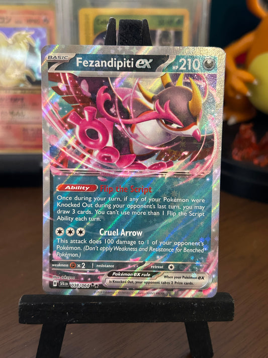 Fezandipiti EX 038/064 Shrouded Fable Pokémon Card - English