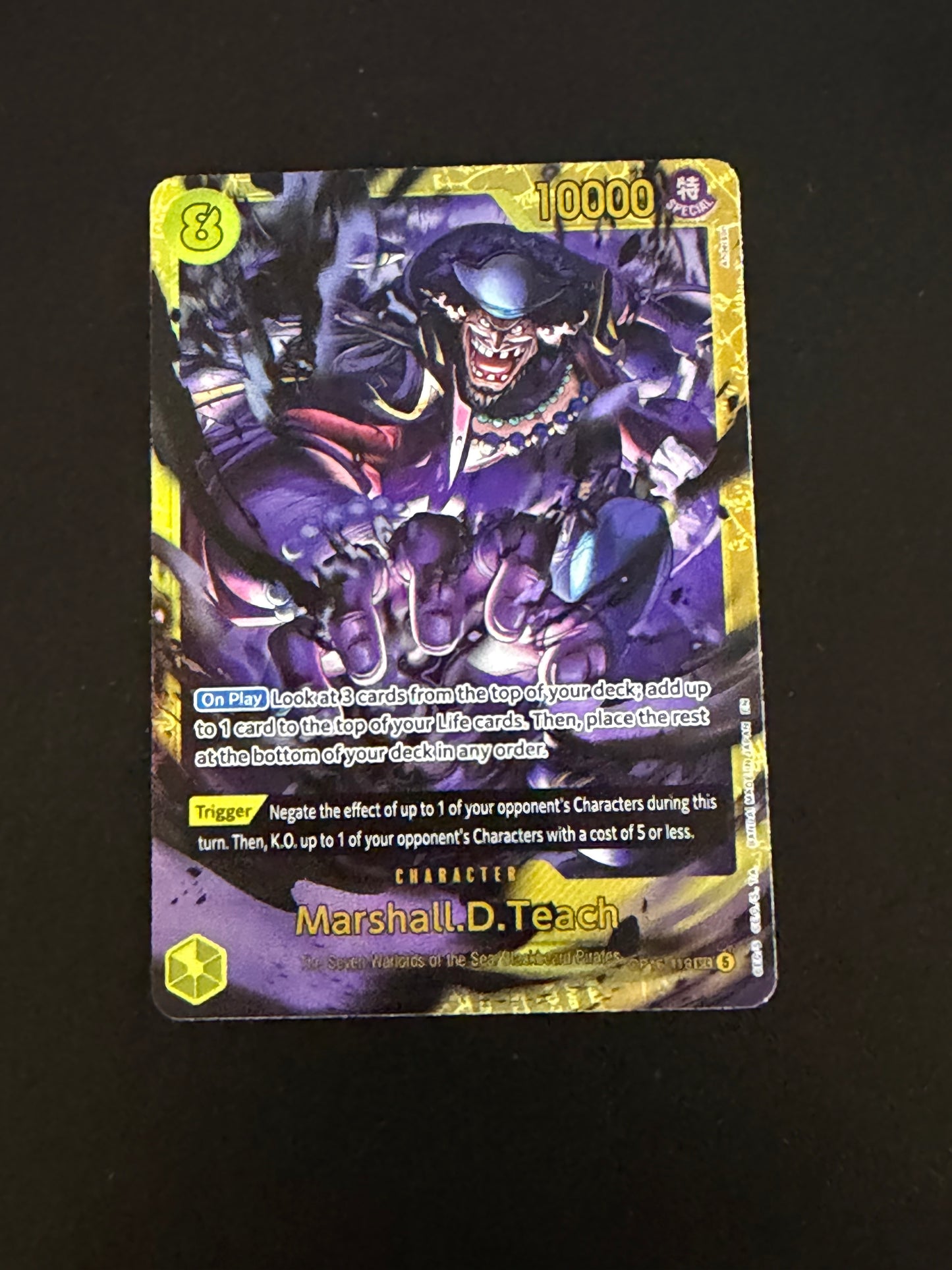 Marshall.D.Teach OP16-119 SEC The Time of Battle One Piece Card - English