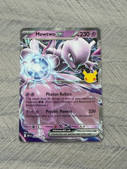 Mewtwo EX 064/128 30th Celebration Pokémon Card - English