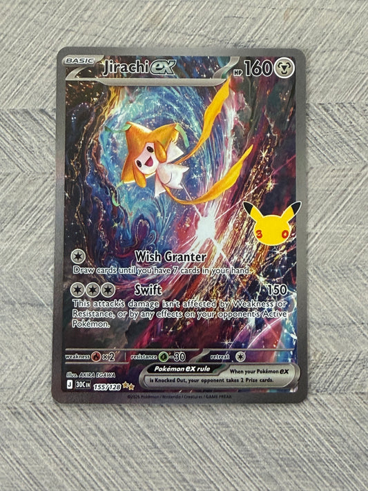 Jirachi 155/128 SIR 30th Celebration Pokémon Card - English