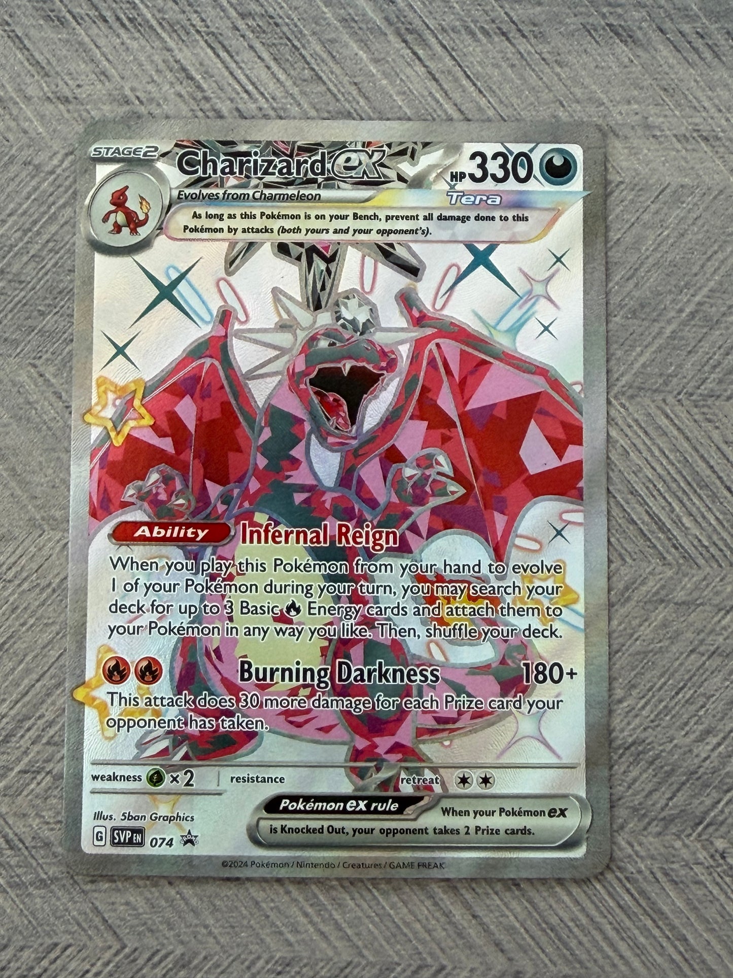 Charizard EX SVP 074 Black Star Promo Paldean Fates Pokémon Card - English