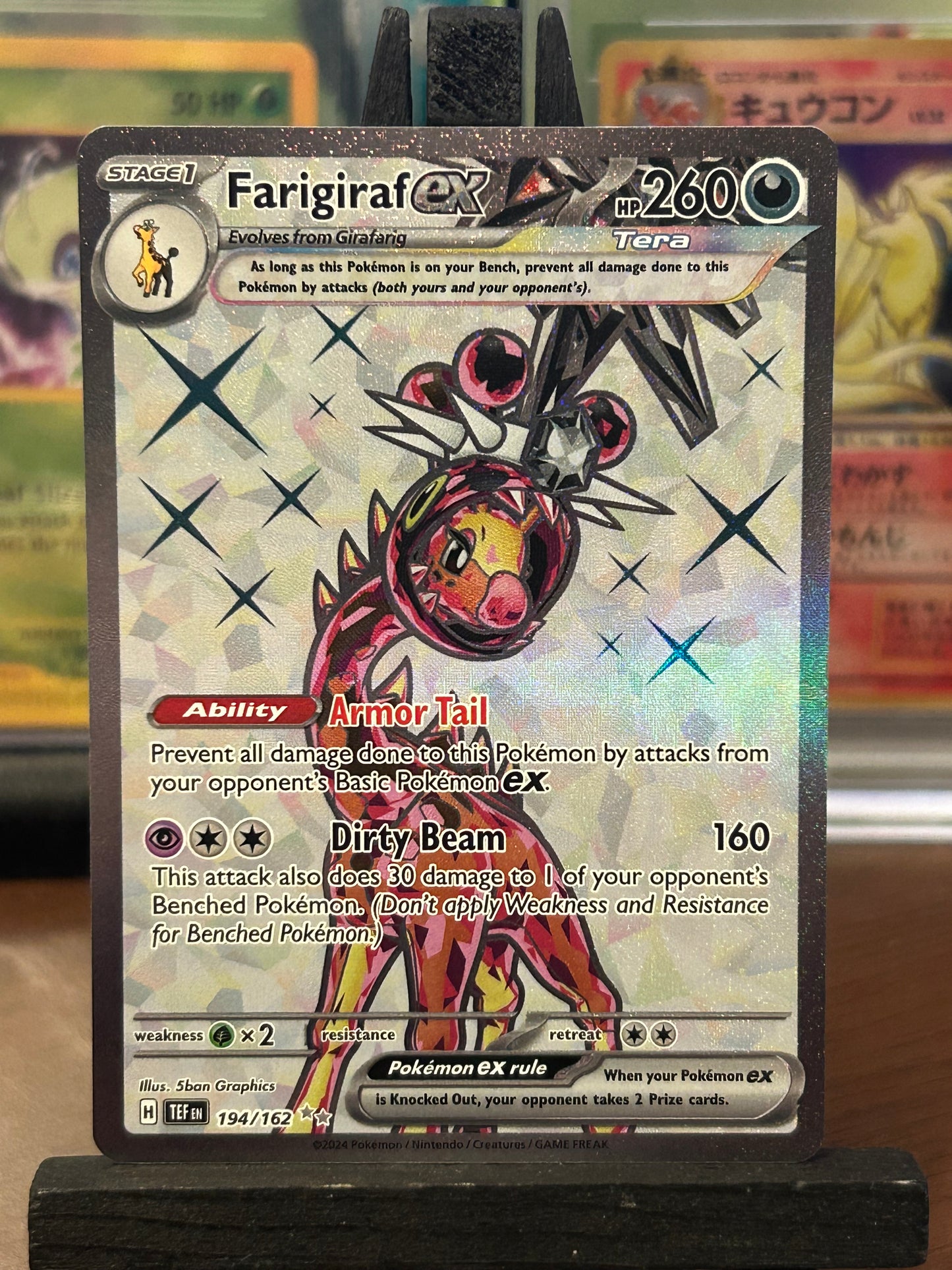 Farigiraf EX Full Art 194/162 Temporal Forces Pokémon Card - English