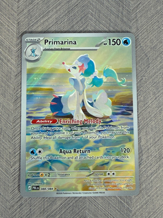 Primarina - 88/084 IR Pitch Black Pokémon Card - English