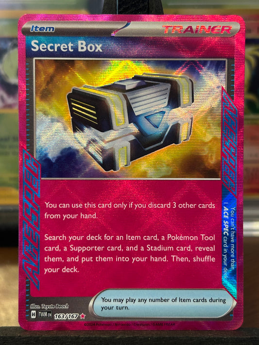 Secret Box Ace Spec 163/167 Twilight Masquerade Pokémon Card - English