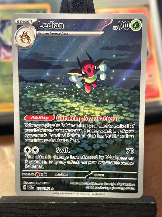 Ledian IR 144/142 Stellar Crown Pokémon Card - English