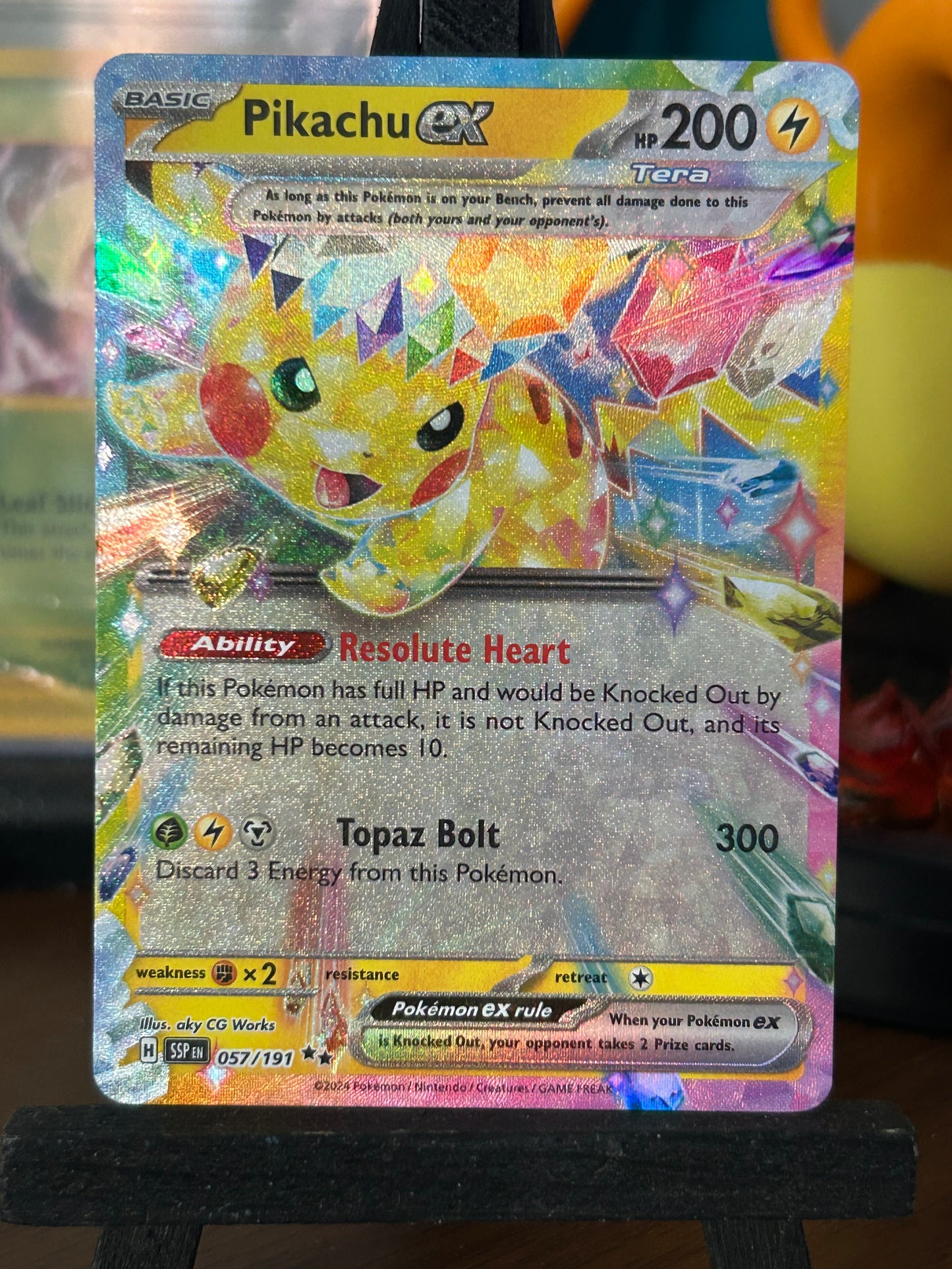 Pikachu EX 057/191 Surging Sparks Pokémon Card - English