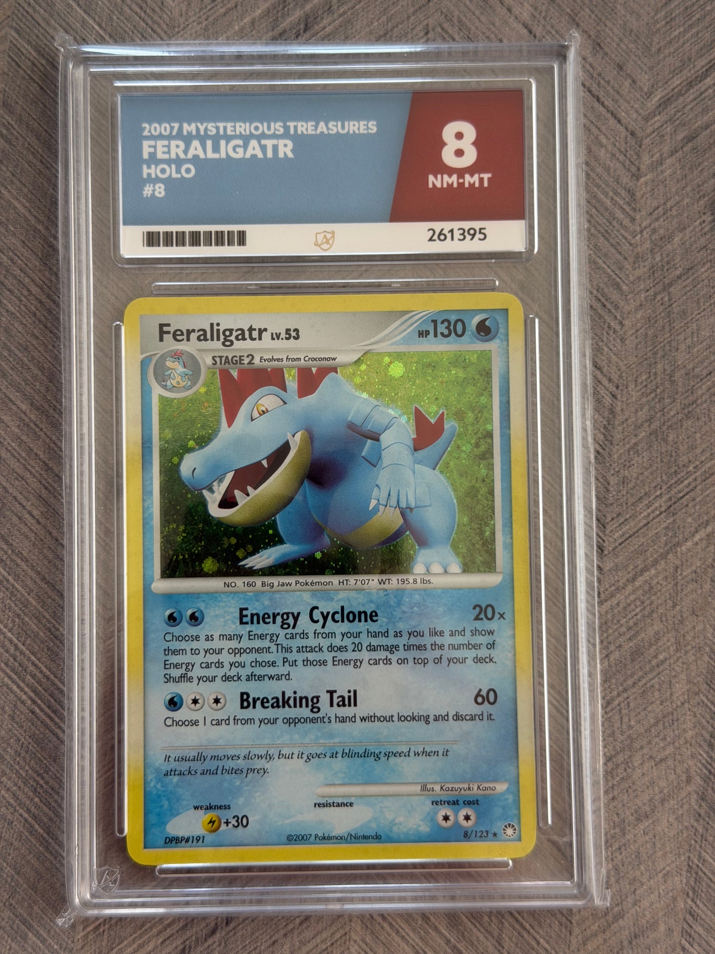Feraligatr 8/123 Mysterious Treasures - NM-MT 8 Ace Grading Card - English