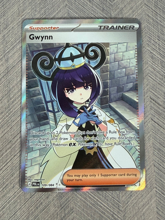 Gwynn 109/084 Full Art Pitch Black Pokémon Card - English