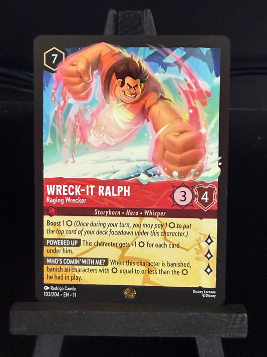 Wreck-It Ralph - Raging Wrecker 103/204 Legendary Wintrerspell Disney Lorcana Card