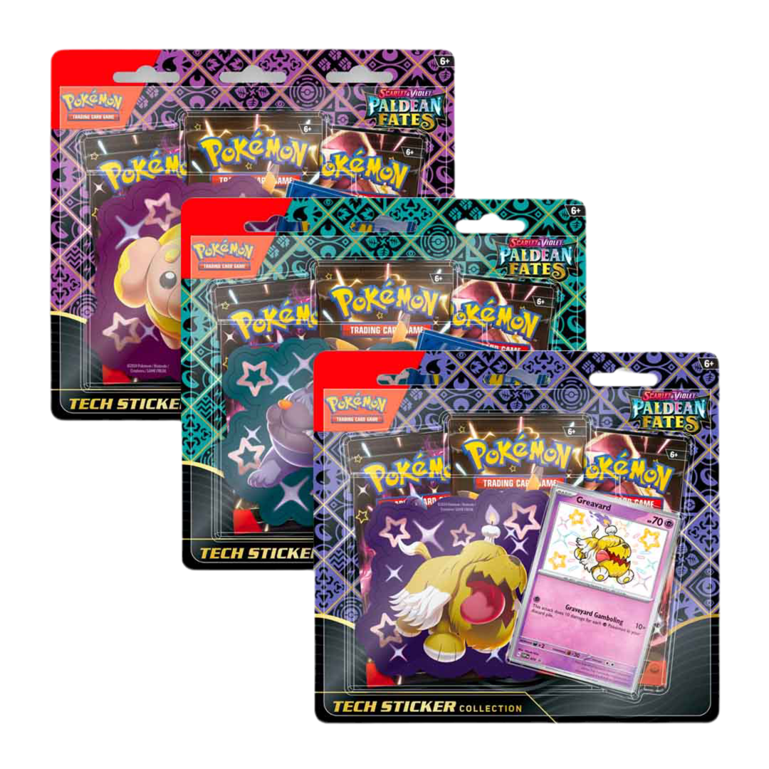 Paldean Fates Tech Sticker Collection - Opened Live on Twitch Only