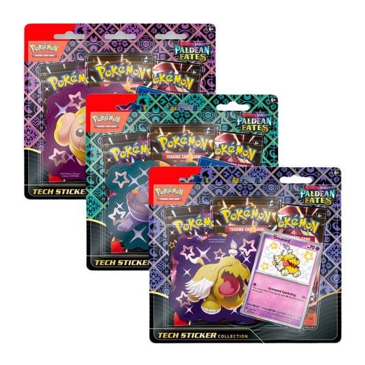 Paldean Fates Tech Sticker Collection - Opened Live on Twitch Only
