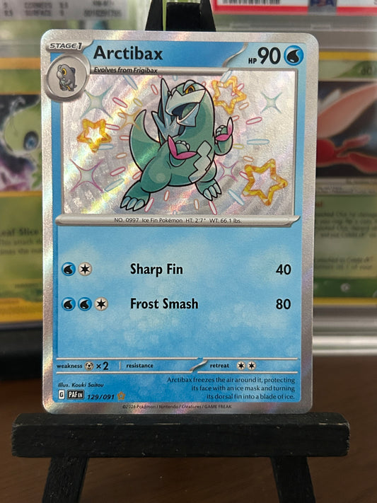 Arctibax 129/091 Baby Shiny Paldean Fates Pokémon Card - English