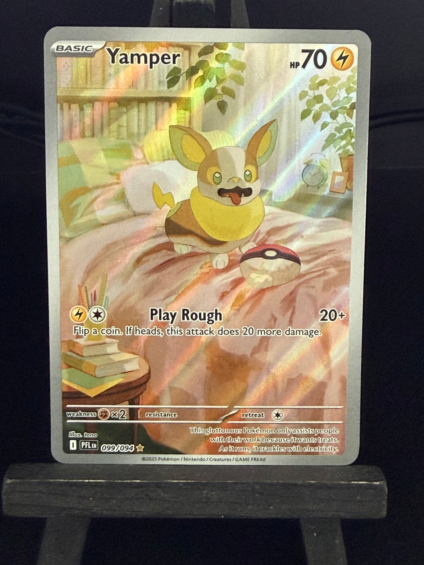 Yamper 099/094 IR Phantasmal Flames Pokémon Card - English