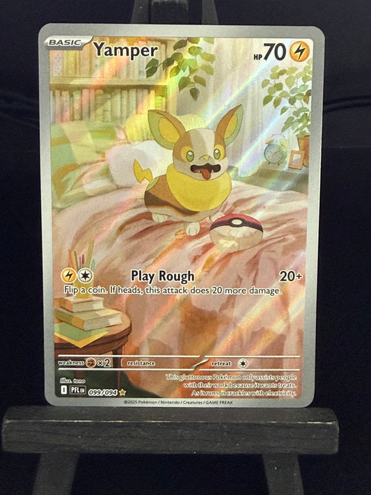 Yamper 099/094 IR Phantasmal Flames Pokémon Card - English