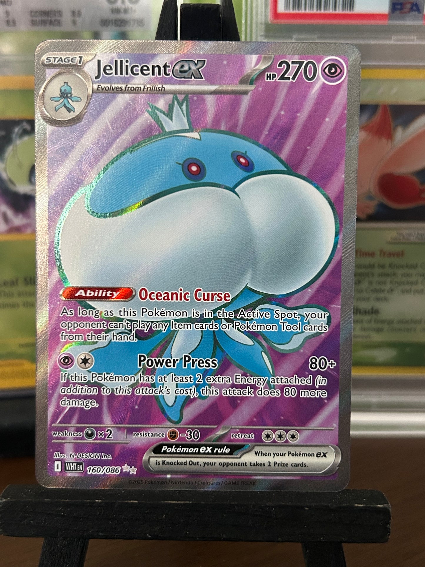 Jellicent EX 160/086 White Flare Pokémon Card - English