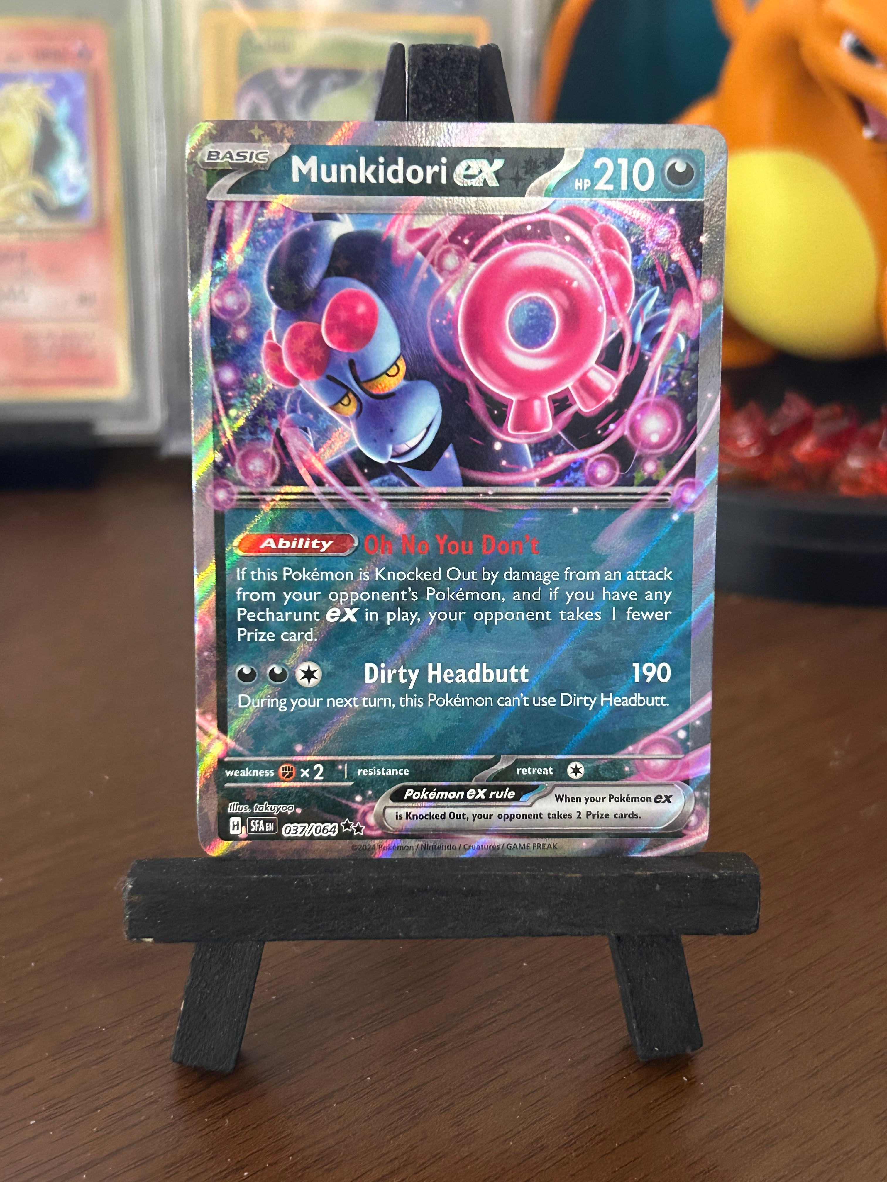 Art Deco Antique Clocks Pokemon Card - Munkidori Ex 037/064 - SV Shrouded Fable Half Art (English, Near Mint) Art Deco Antique Clocks Pokemon Card - Munkidori Ex 037/064 - SV Shrouded Fable Half Art (English, Near Mint)