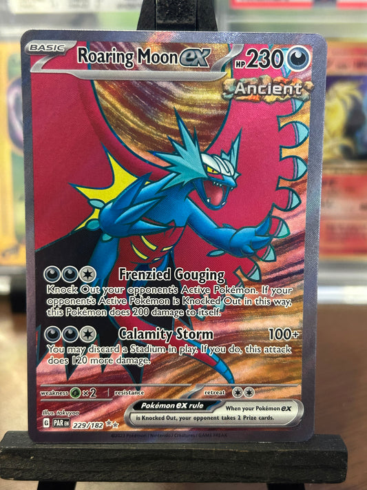 Roaring Moon EX Full Art 229/182 Paradox Rift Pokémon Card - English