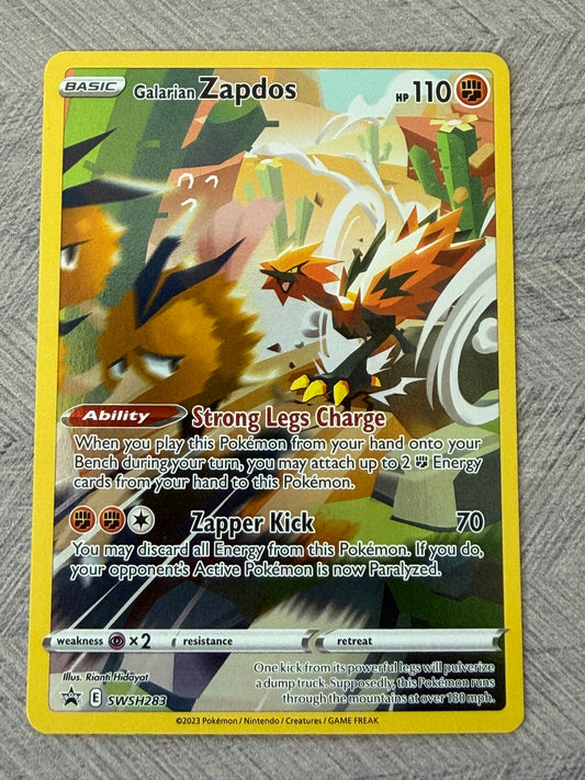 Galarian Zapdos SWSH 283 - Black Star Promo Pokémon Card - English