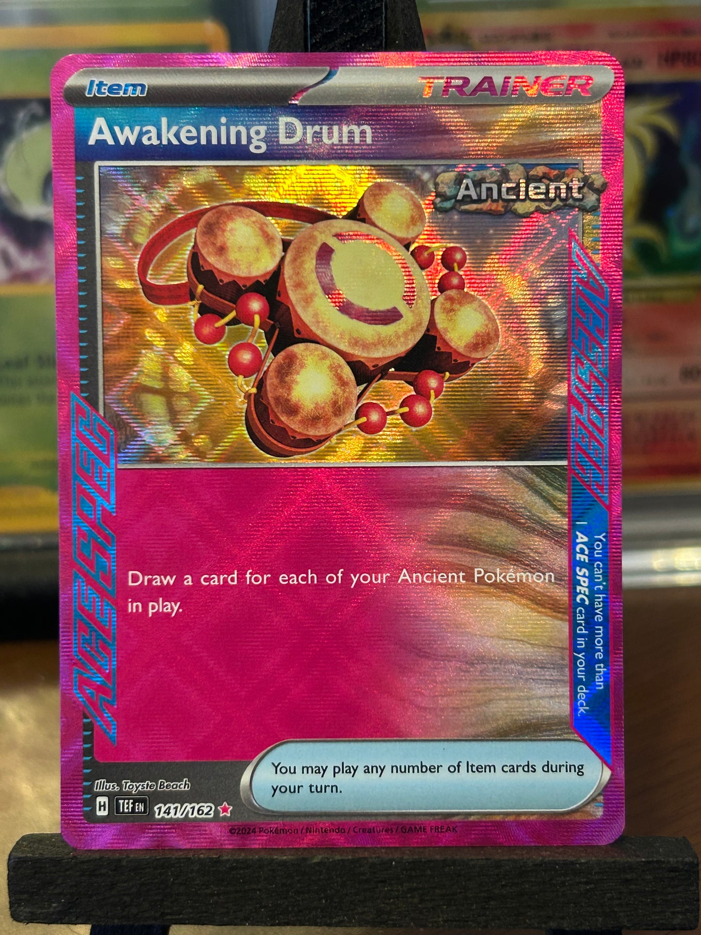 Awakening Drum Ace Spec 141/162 Temporal Forces Pokémon Card - English