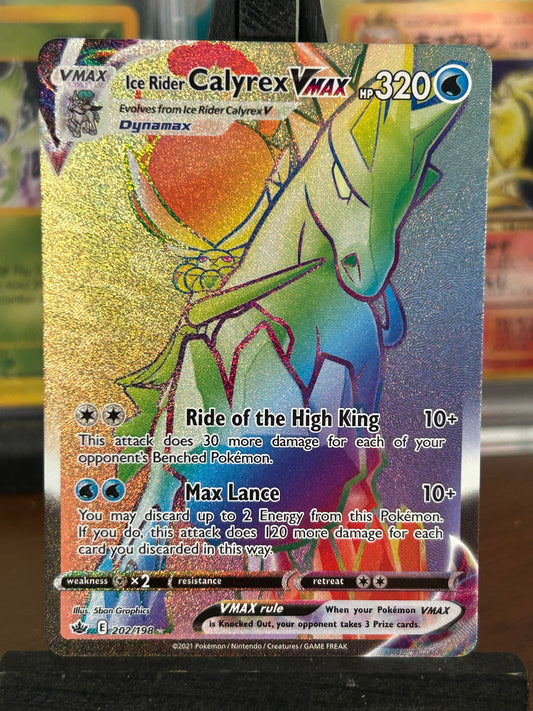 Ice Rider Calyrex Rainbow 202/198 Chilling Reign Pokémon Card - English