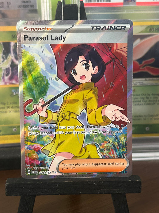 Parasol Lady Full Art 238/182 Paradox Rift Pokémon Card - English