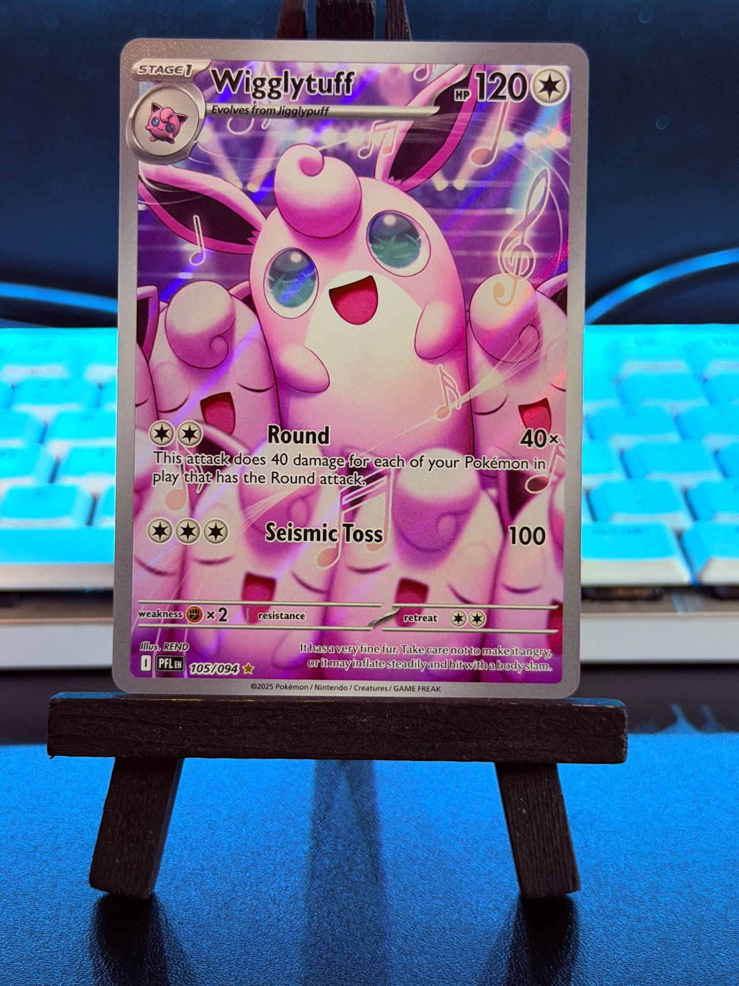 Wigglytuff  Illustration Rare 105/094  Phantasmal Flames Pokémon Card - English