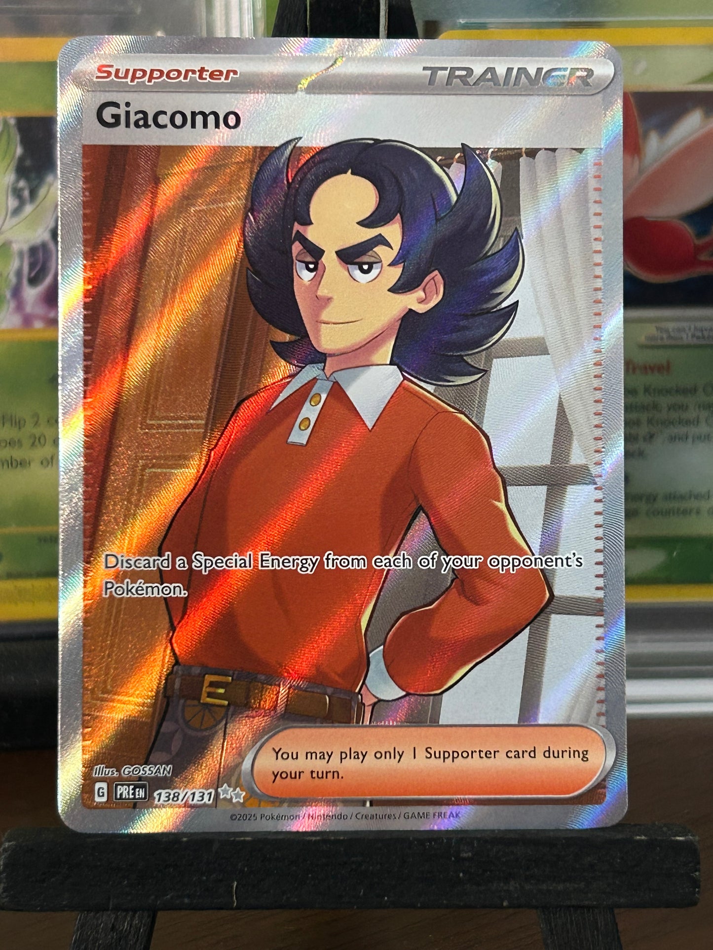 Giacomo Full Art 138/131 Prismatic Evolutions Pokémon Card - English