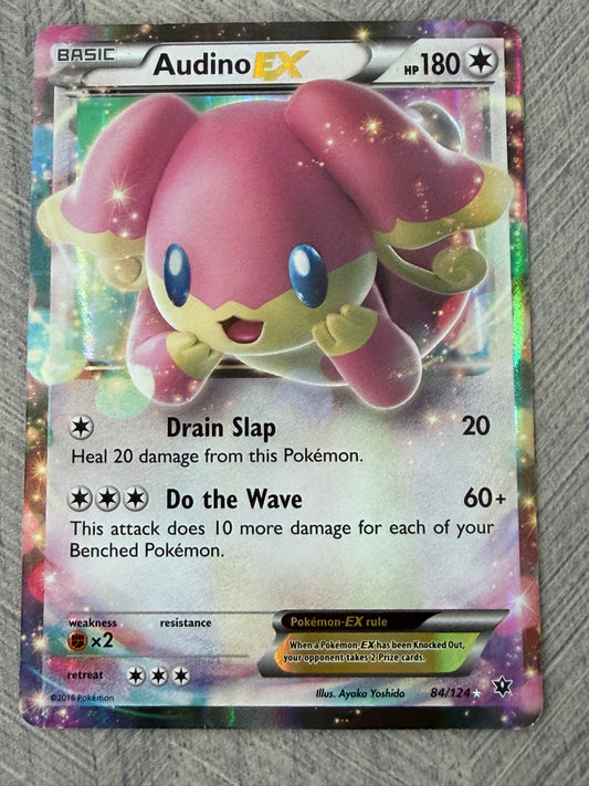Audino EX 84/124 Fates Collide  Pokémon Card - English