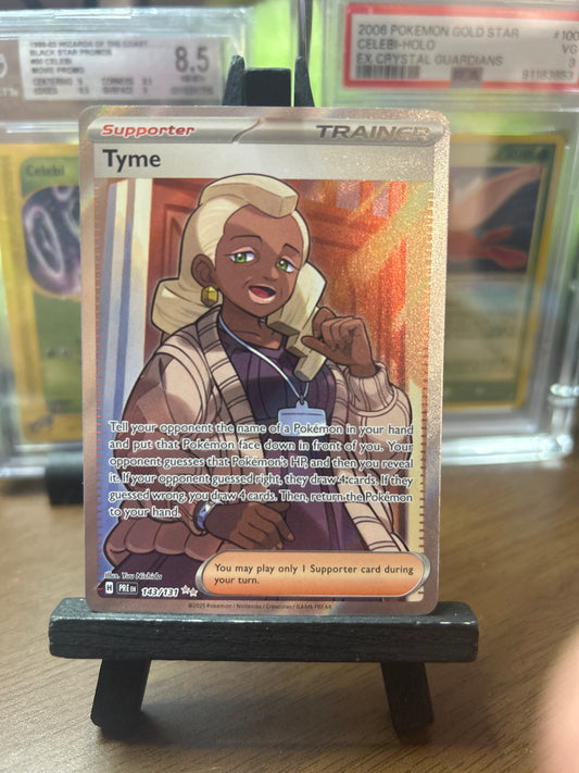 Tyme Full Art 143/131 Prismatic Evolutions Pokémon Card - English