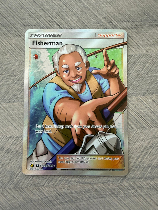 Fisherman SV83/SV94 Shiny Vault Hidden Fates Pokémon Card - English