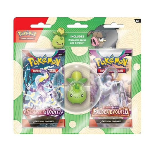 Pokémon TCG: Back to School 2023 Eraser Blister Smoliv or Lechonk