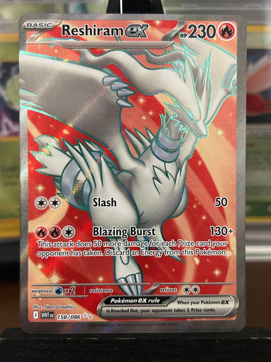 Reshiram EX 158/086 White Flare Pokémon Card - English