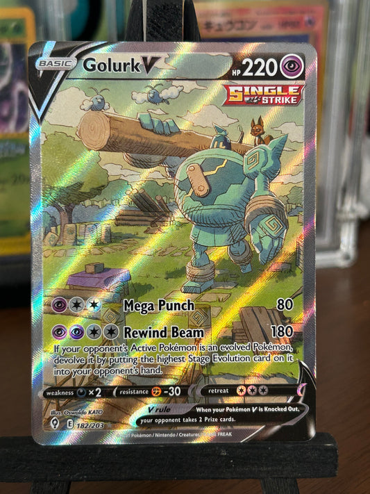 Golurk Alt Art 182/203 Evolving Skies Pokémon Card - English