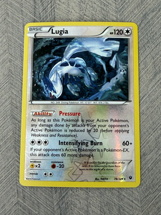Lugia 78/124 Rev Holo Fates Collide  Pokémon Card - English