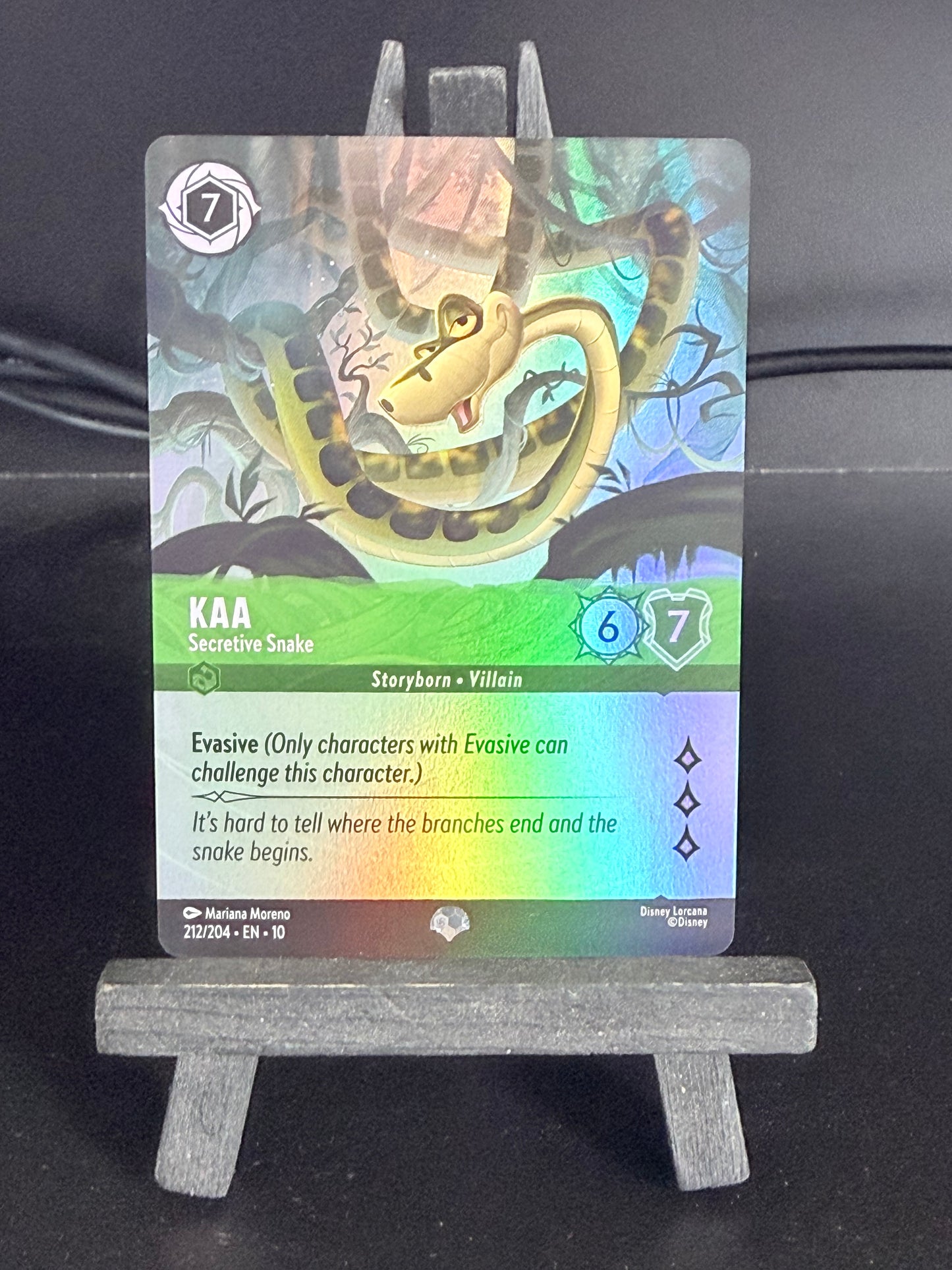 KAA - Secretive Snake 212/204 Epic Wintrerspell Disney Lorcana Card