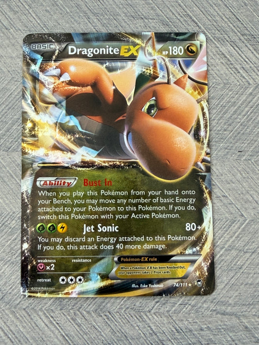 Dragonite EX 74/111 Furious Fists Pokémon Card - English