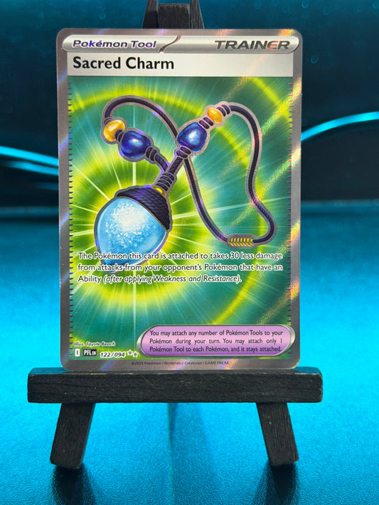 Sacred Charm 122/094 Full Art Phantasmal Flames Pokémon Card - English