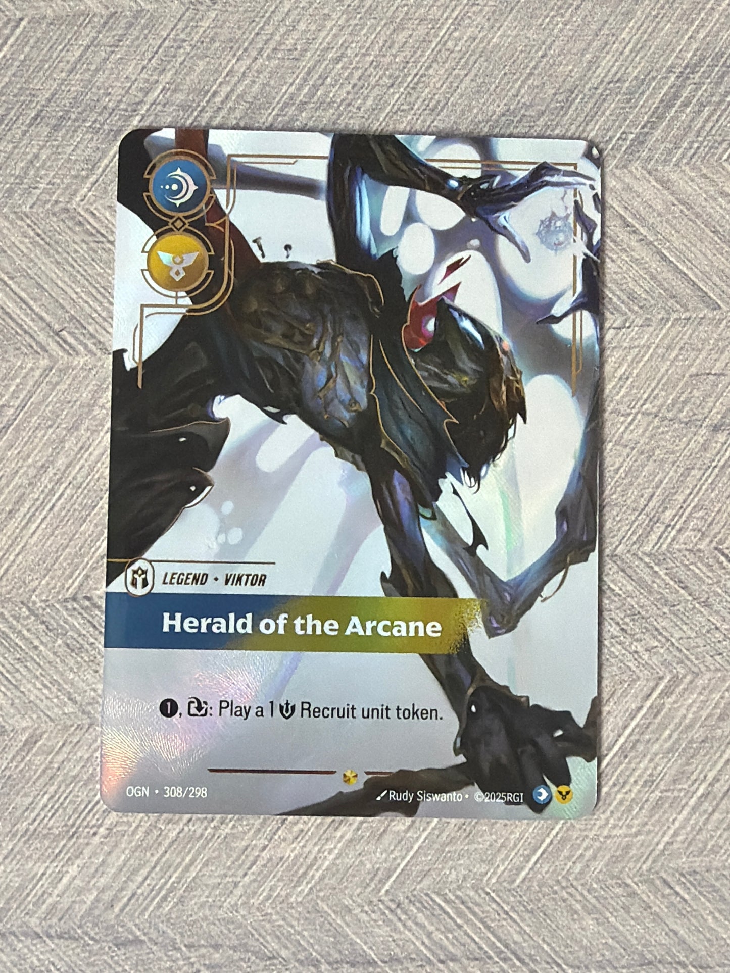 Herald of the Arcane 308/298 Overnumbered Alt Art Riftbound Origins Card