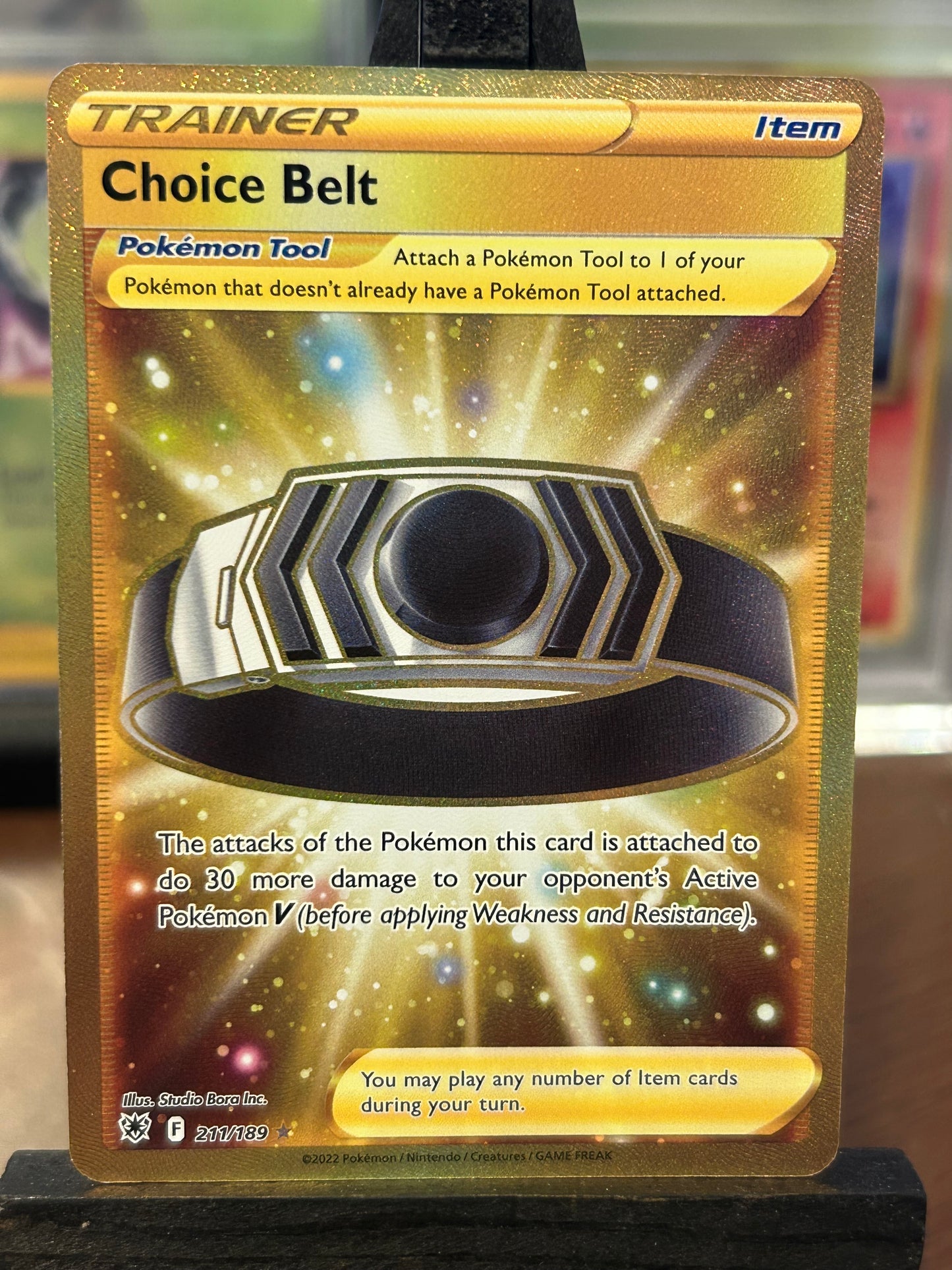 Choice Belt Gold 211/189 Astral Radiance Pokémon Card - English