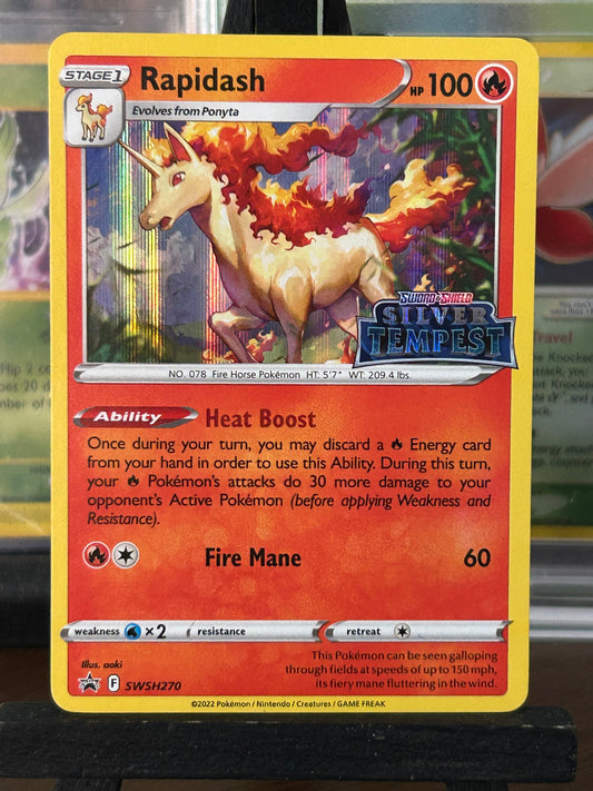 Rapidash Black Star Promo SWSH270 Silver Tempest Pokémon Card - English