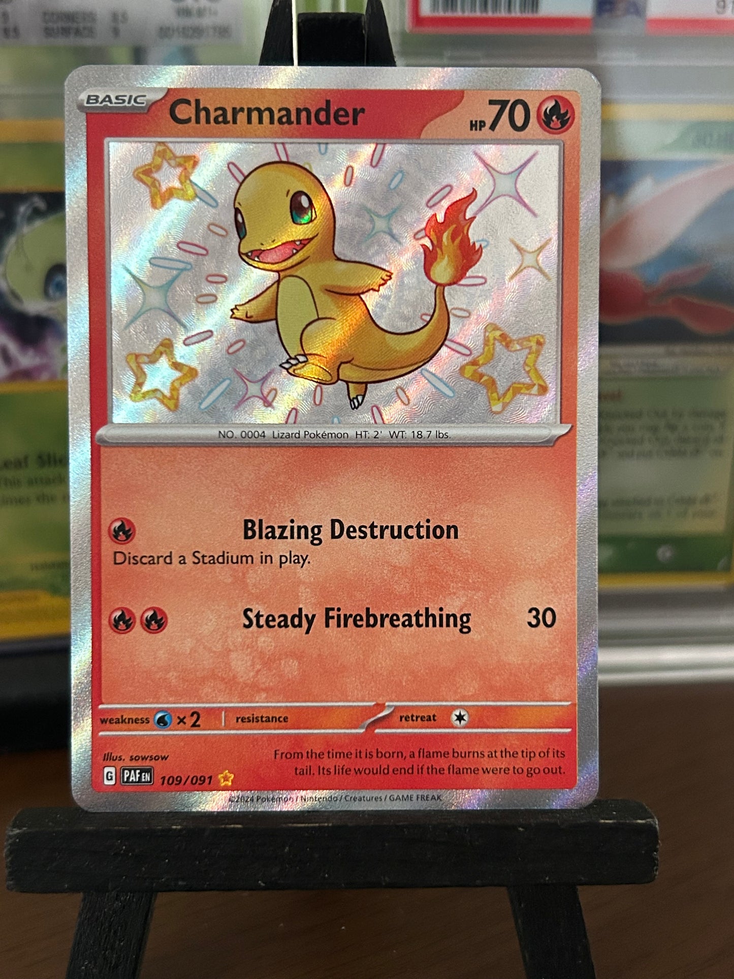 Charmander 109/091 Baby Shiny Paldean Fates Pokémon Card - English