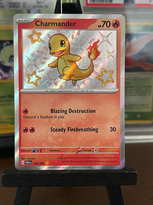 Charmander 109/091 Baby Shiny Paldean Fates Pokémon Card - English