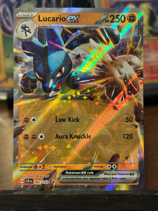 Lucario EX 082/142 Stellar Crown Pokémon Card - English