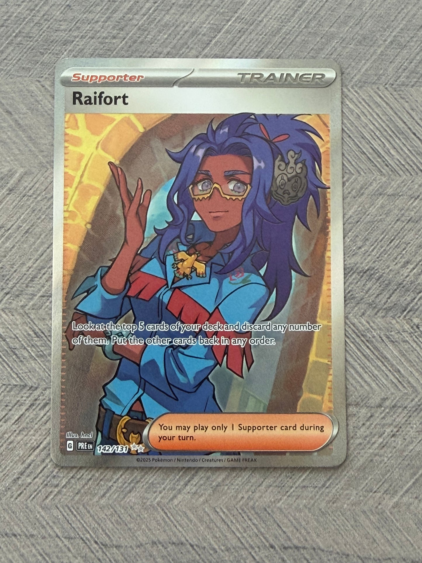 Raiford 142/131 Full Art Prismatic Evolutions Pokémon Card - English