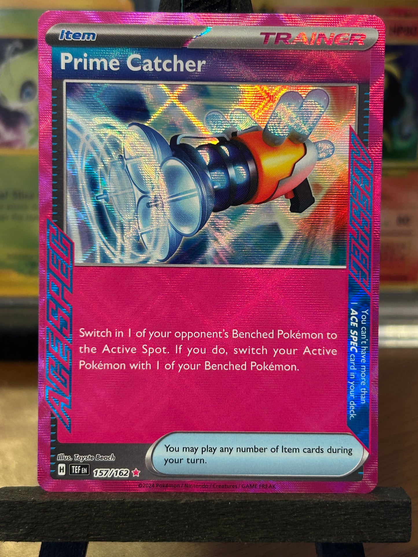 Prime Catcher Ace Spec 157/162 Temporal Forces Pokémon Card - English