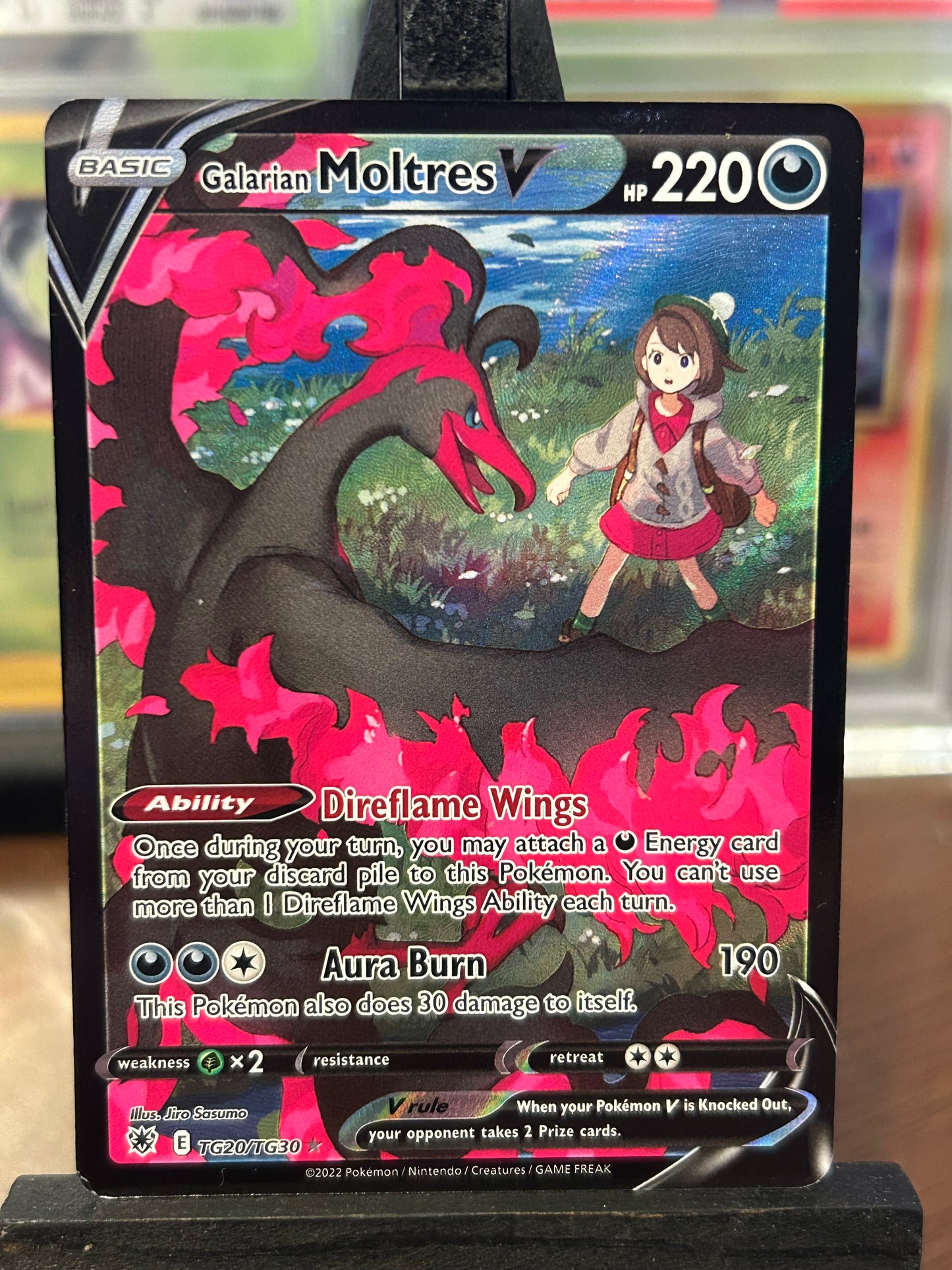 Galarian Moltres V TG20/TG30 Astral Radiance Pokémon Card - English