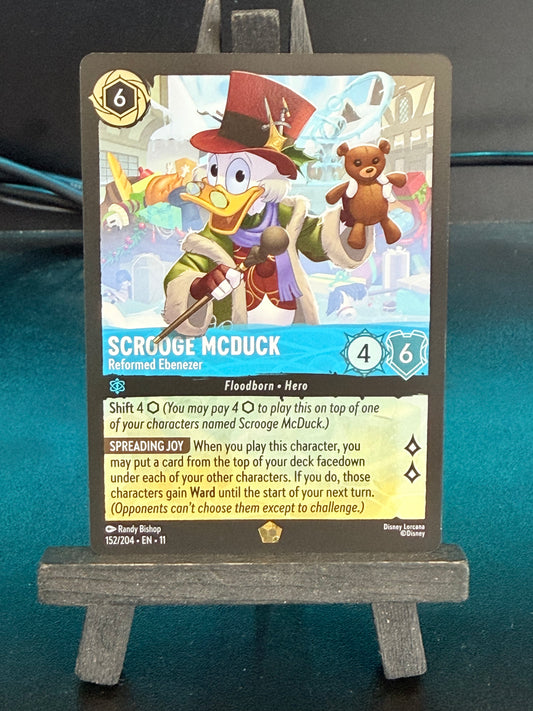 Scrooge McDuck - Reformed Ebenezer 152/204 Wintrerspell Disney Lorcana Card